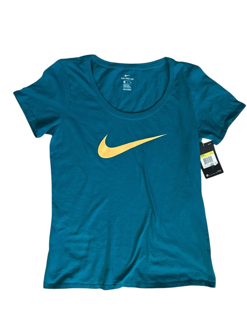 Nike Fitted Tee Shirt Teal Size Small
